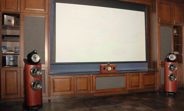 Диез домашний кинотеатр акустика B&amp;W экран Vutec